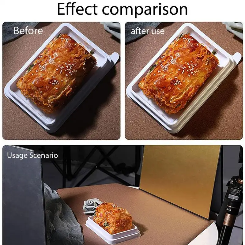 사진 조명 반사판 11.8 X 16.5 인치 접이식 반사판 배경 음식 및 제품 사진을 위한 사진 배경