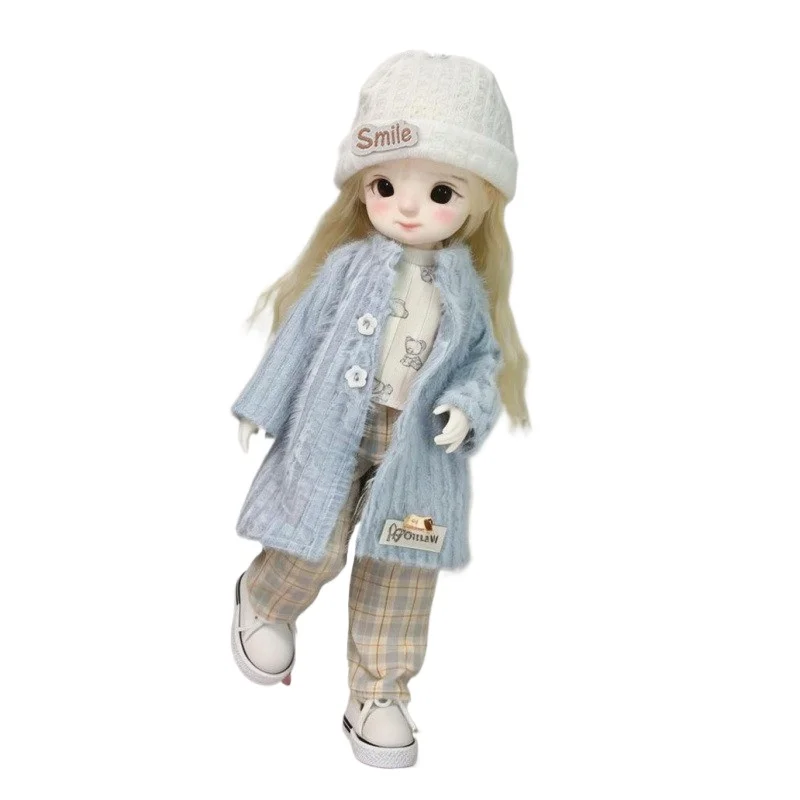 Jesienne i zimowe ubranka dla lalek pasujące do lalek BJD o skali 1/6, 30 cm, zestaw do samodzielnego ubierania, akcesoria do zabawek.