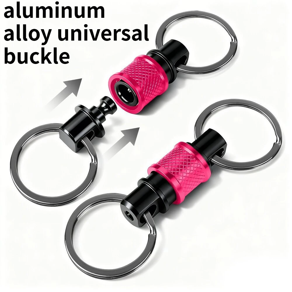 

Mini Ultra Light Aluminum Alloy Universal Buckle Outdoor Convenient Hanging Buckle 360 ° Rotating Detachable Keychain