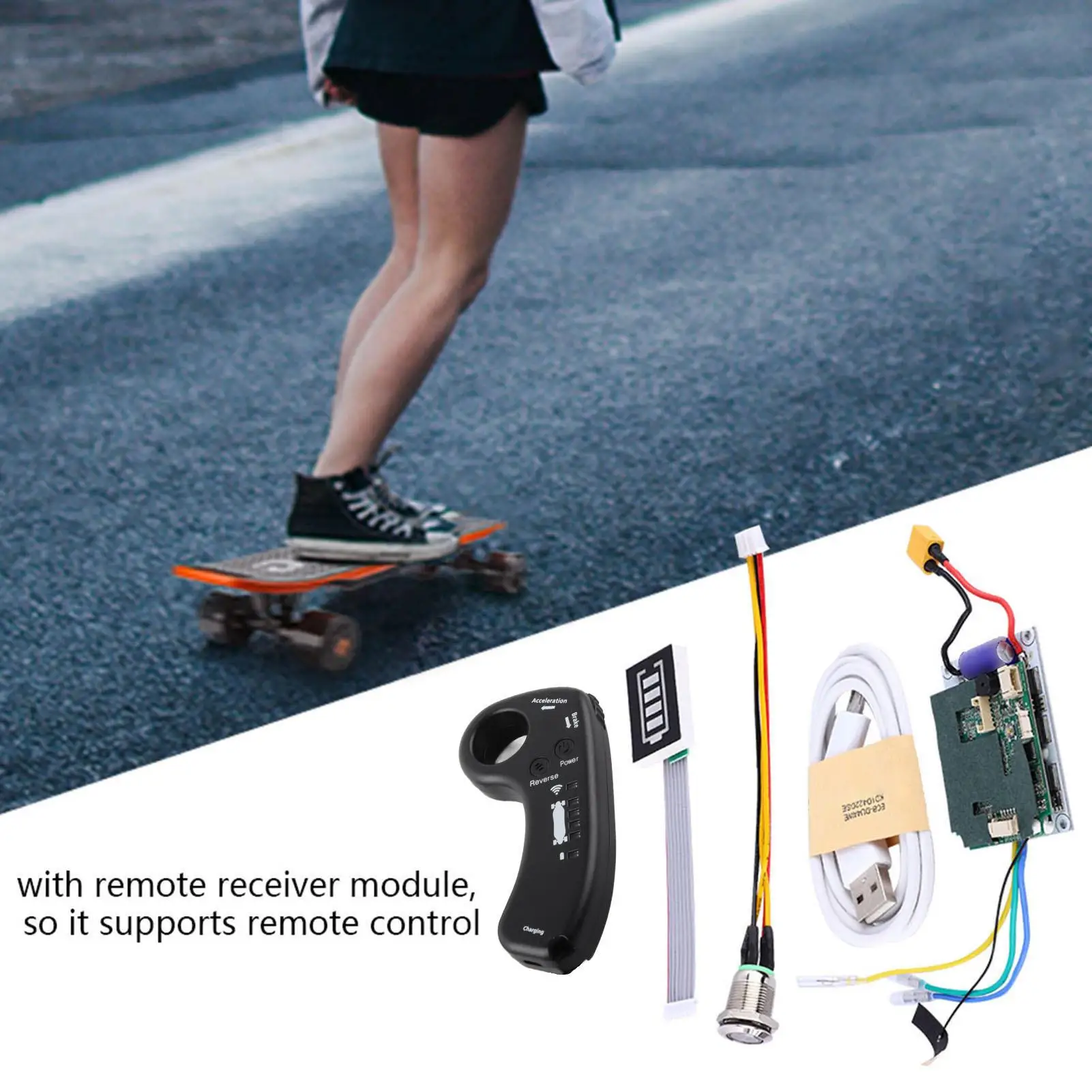 36V ESC 10S Electric Scooter Wireless Remote Control Single Drive Controller + Enhanced Remote