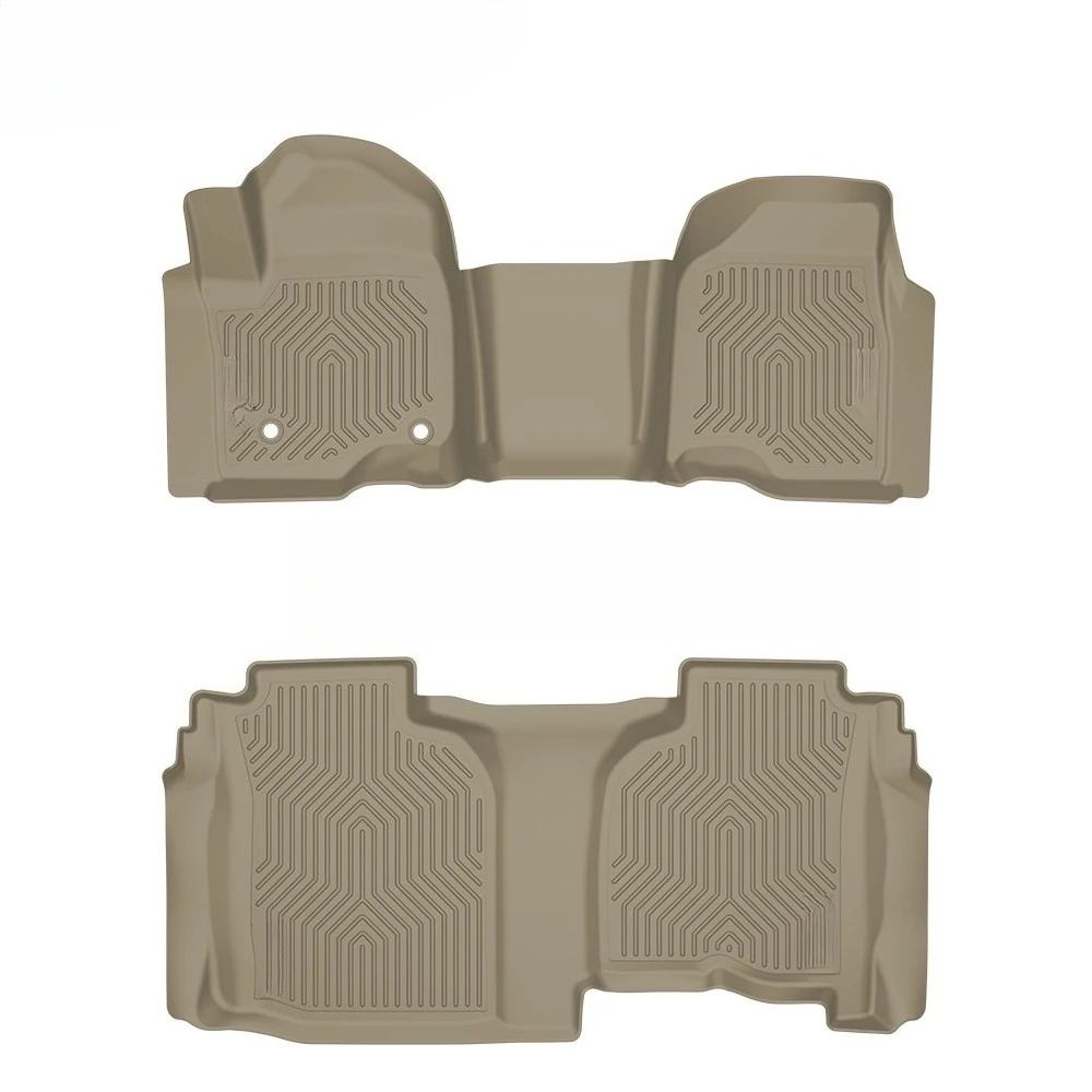 

TPE Floor Mats Liners Fit For 19-25 Chevrolet Silverado/Sierra 1500 Double Cab