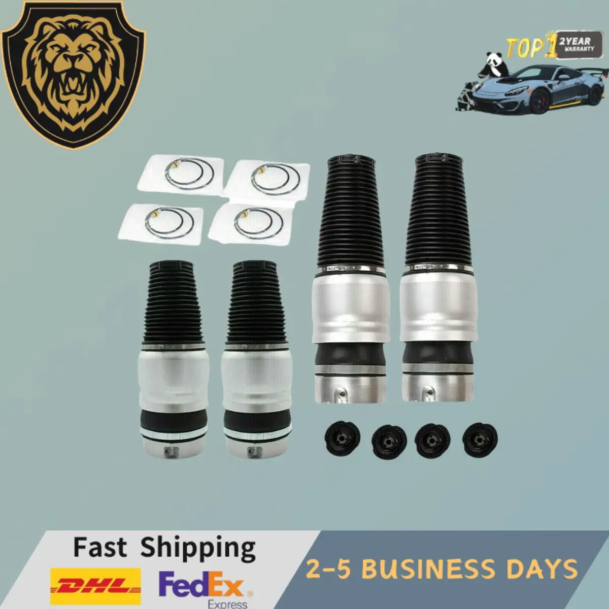 4xFront & Rear Air Suspension Springs For Porsche Cayenne 9PA Audi Q7 VW Touareg 95535840310 95535840321 95535840300 95535840331