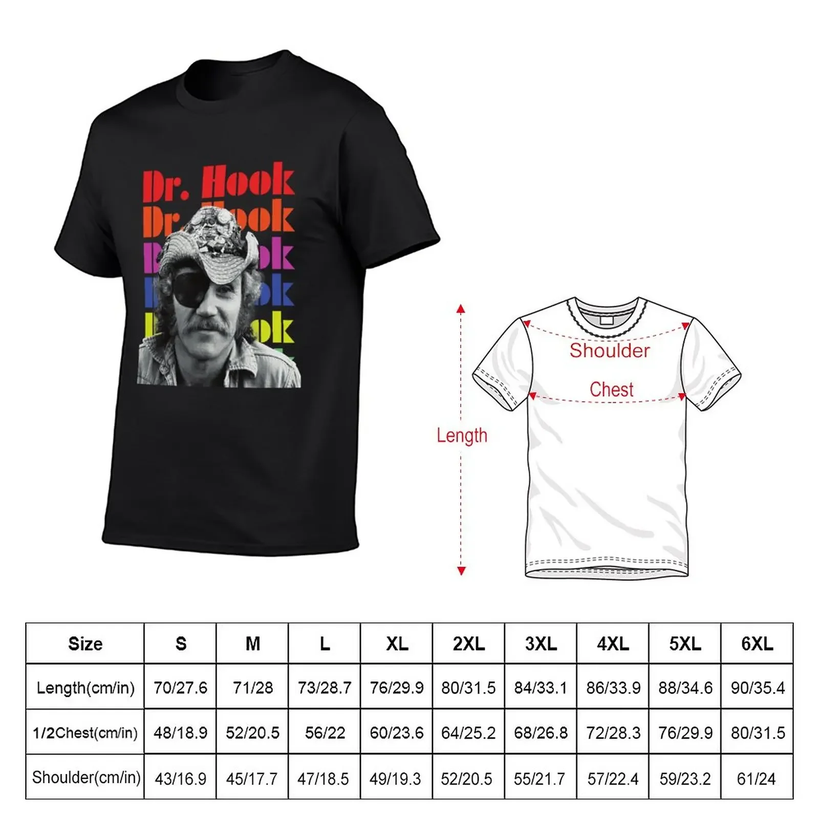 New Dr. Hook T-Shirt Short sleeve custom t shirts shirts graphic tees mens tall t shirts