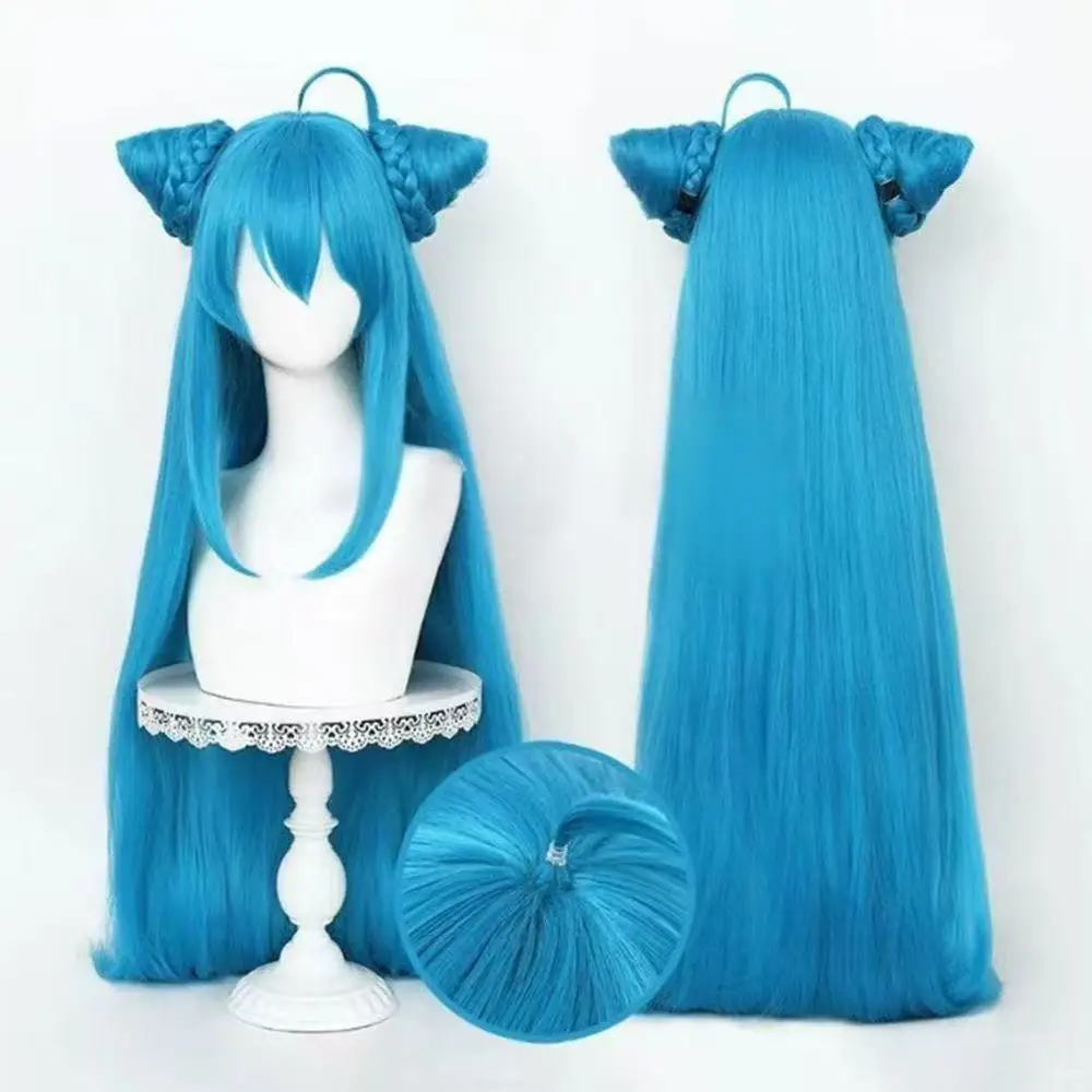 

1 piece of cos wig, long straight hair, little carrot head wig