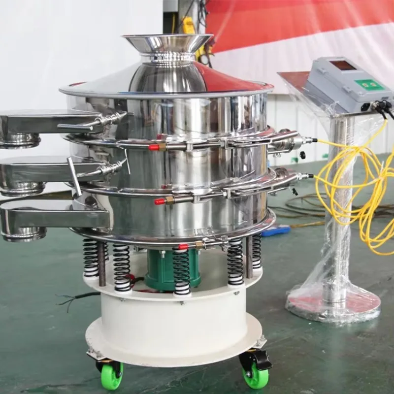 Seed Processing Machinery Specialized Ultrasonic Rotary Vibrating Seed Grading Cleaning Machine Motor 500kg/h Capacity 380V for