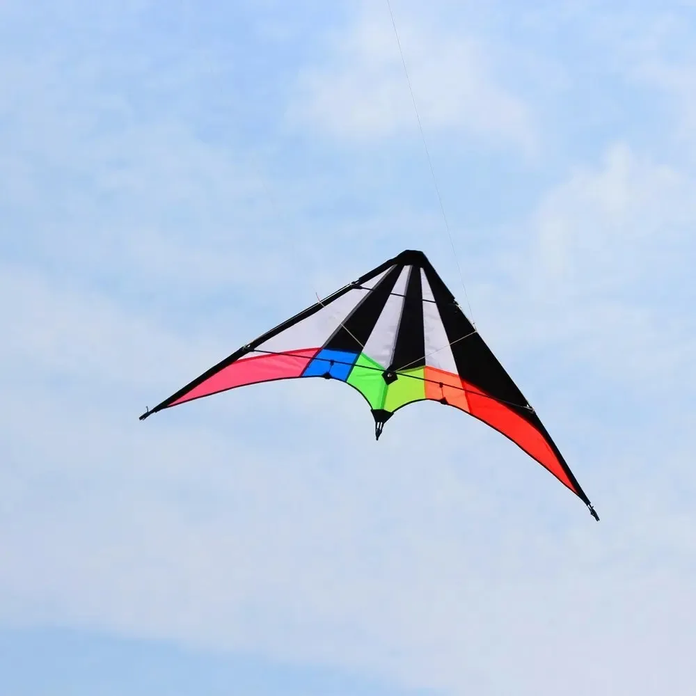 NEW Arrive 48 Inch Rainbow  Professional Dual Line Stunt Kite With Handle And Line Good Flying Factory Outlet