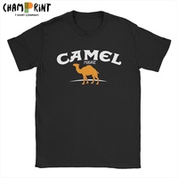 Camels Mirage Band Men's T Shirt Cigarettes Music Vintage Tees Short Sleeve Crew Neck T-Shirts 100% Cotton Printed Clothes