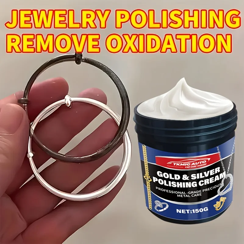 

150g Tarnish & Oxidation Remover, Shine Enhancing Polish for Silvery, white Golden Jewelry, And Long-Lasting Care Solution