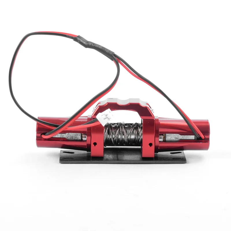 Accessori di aggiornamento in metallo per auto telecomandate 1:10 Rc D90 Scx10 Serie Auto da arrampicata Verricello elettrico simulato Materiale in filo metallico
