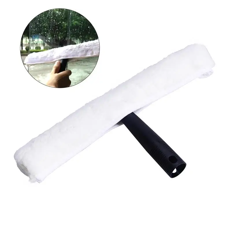 Professional Window Cleaning Combo Squeegee Microfiber Window Scrubber Cleaning Tool Window Washing Squeegee 2pcs Accessory