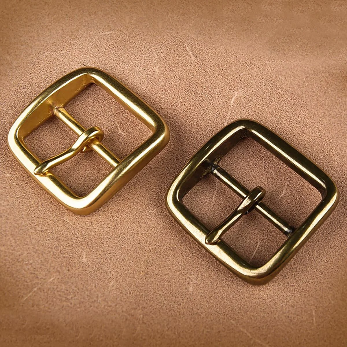 New Design Pin Buckle Brass Belt Buckle Vintage Male Waistband Buckle for Trousers Retro Men's Belt Accessory 40mm Width