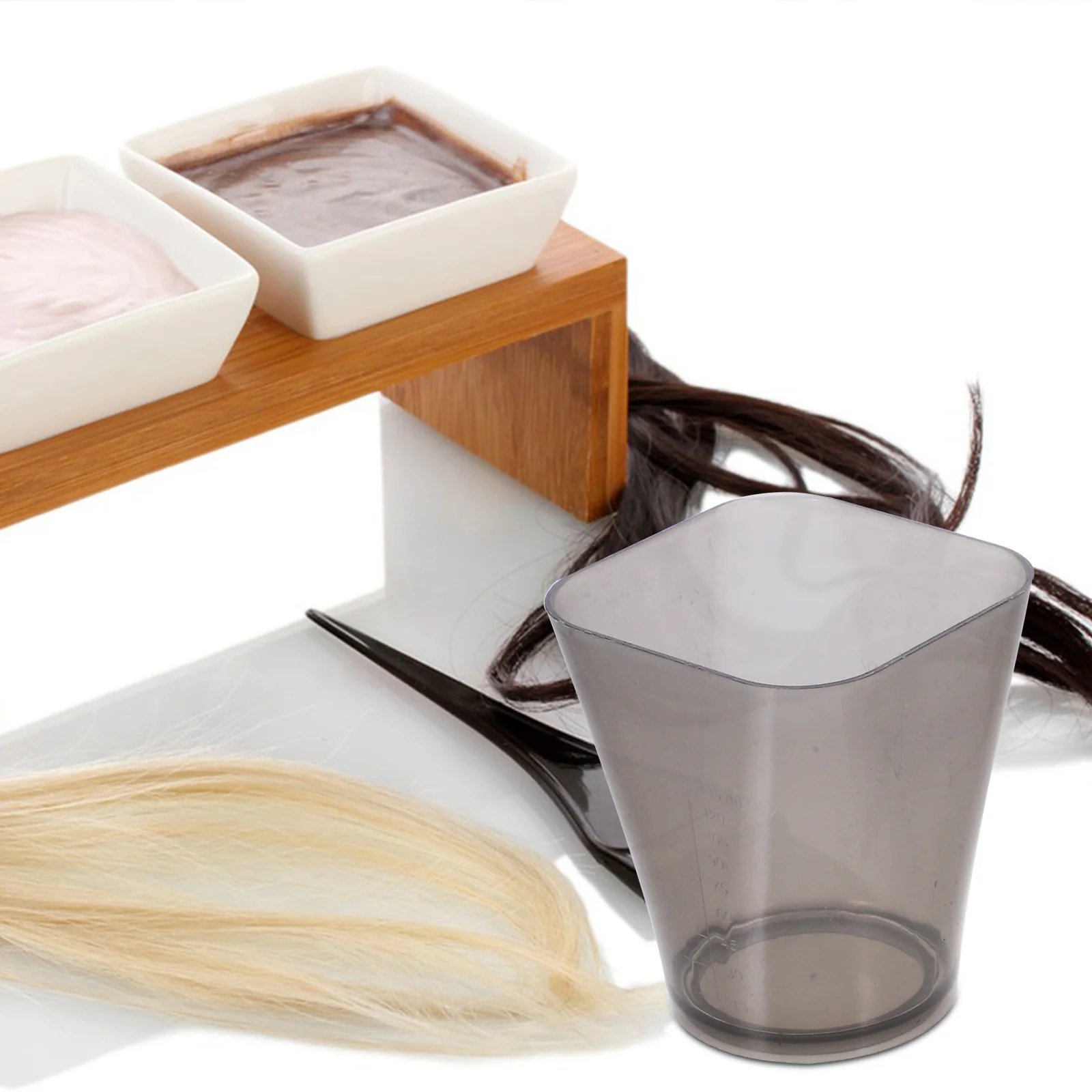 

2 pcs Measuring Cup Thickened Lightweight Translucent Square Mouth Easy Read Markings For Home Kitchen Baking Diy Craft