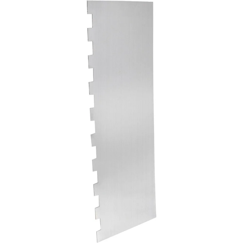 

Stainless Steel Cake Scraper - Sided Patterned Edge Metal Scraper for Mousse Butter Cream Cake Decoration