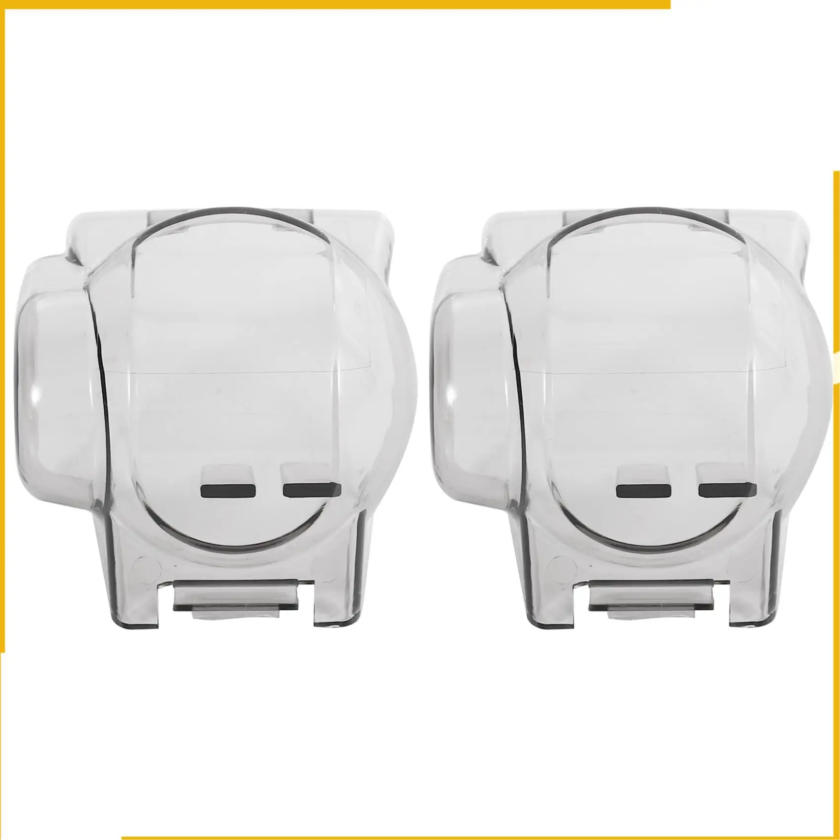 A93P 2X For DJI Mavic Pro / Platinum Gimbal Lock Camera Guard Protector Transport Fixed Lens Cover (Transparent Gray)