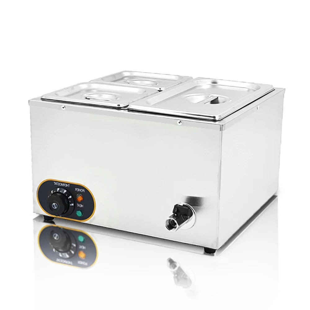 

High Quality Commercial Electric Bain Marie Heater 1500W Buffet Soup Hot Pot Food Warmer Set
