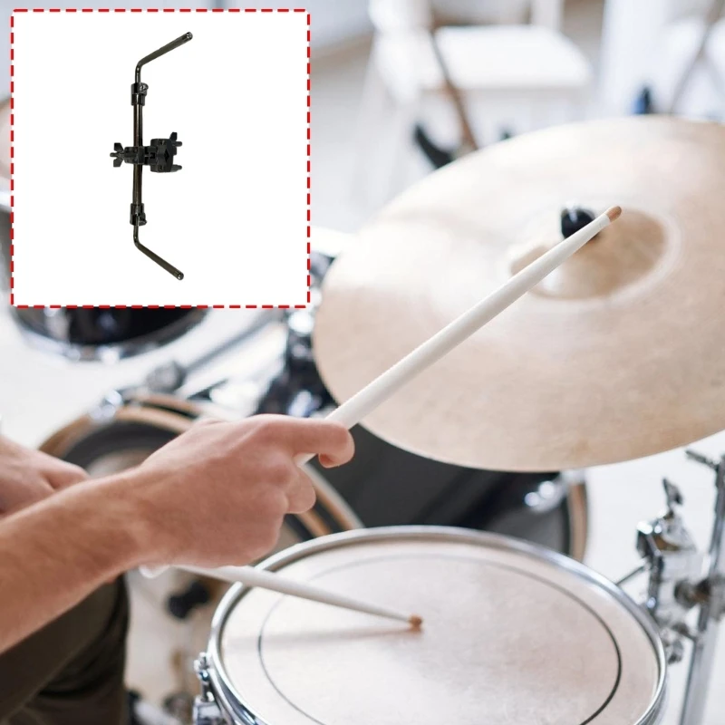 Abrazadera platillo tambor profesional, almohadilla protección ajuste multiángulo acero inoxidable simétrica en