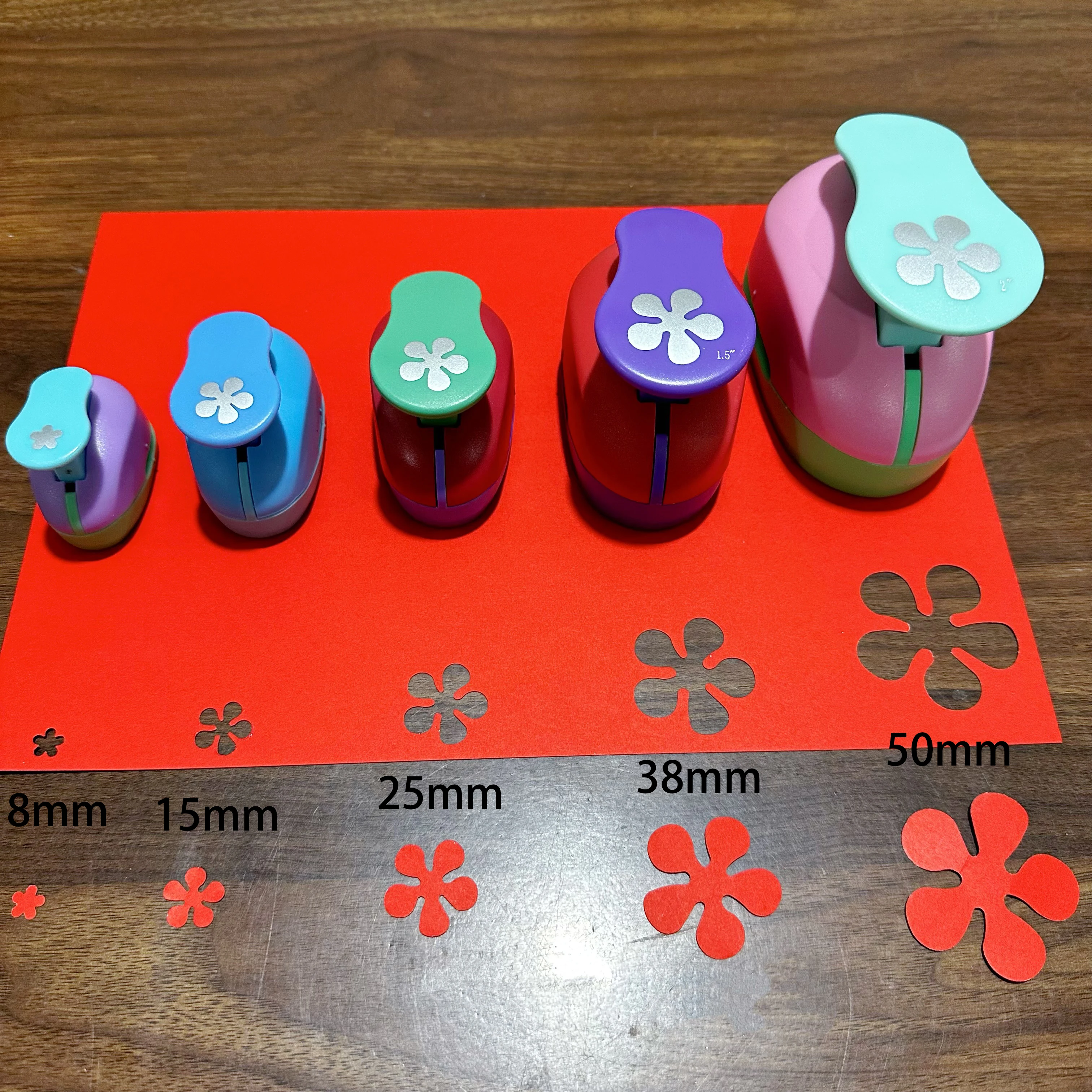 Perfurador de buraco de tamanho múltiplo, buraco de flor, design de economia de trabalho, relevo circular abs + perfurador de liga, alta qualidade, cortador de papel diy, novo