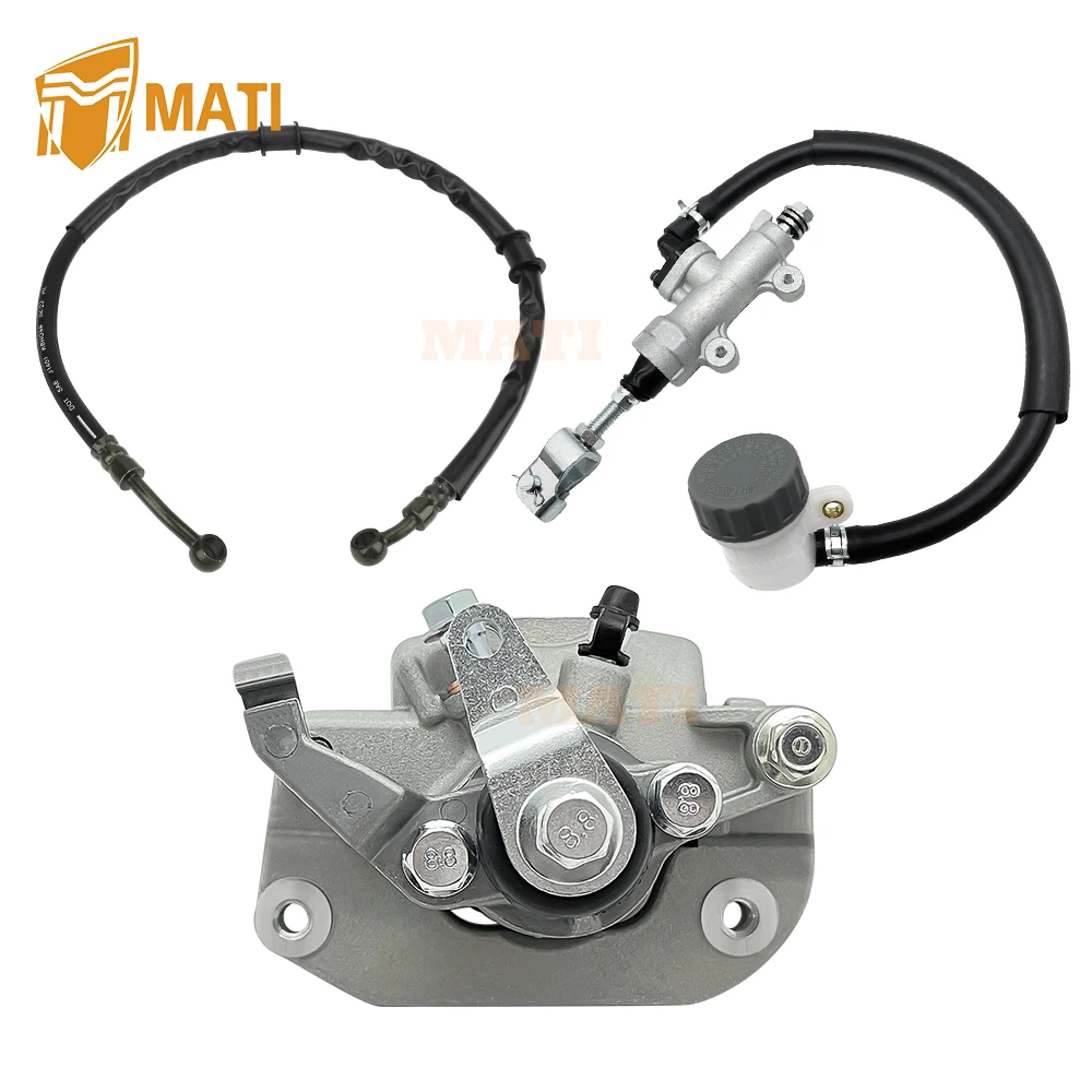 M MATI Rear Brake Caliper Master Cylinder Hose for Honda TRX450R TRX450ER 2004-2014 43150-HP1-006 43510-HP1-305 43510-HP1-016