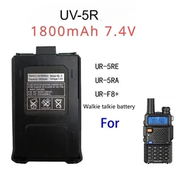 Compatible with Baofeng UV-5R Rechargeable Battery 7.4V 1800mAh for uv5r UR-5RE UR-5RA UR-F8+ Walkie Talkie Interphone Batteria