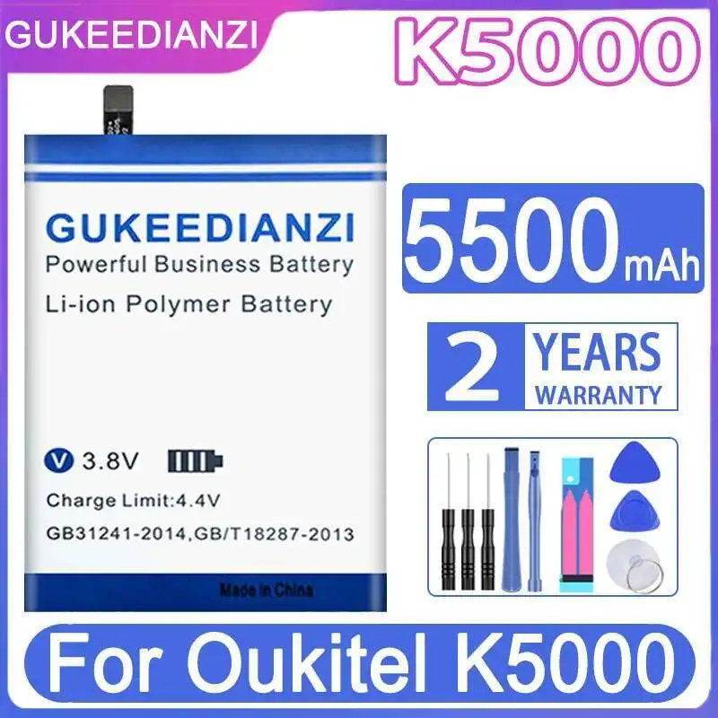 

For Oukitel K5000 Mobile Phone Battery 5500Mah Long-Lasting