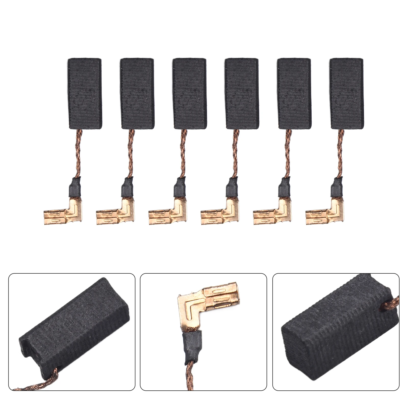 6pcs Carbon Motor Brushes DWE4120 DWE4011 N097696 Grinder Motor Replacement Part Carbon Brushes Tool Parts Accessories Hot Sale