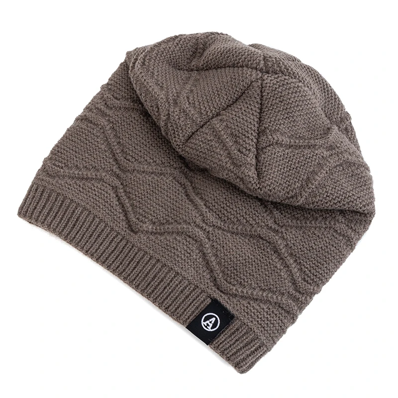 نمط جديد للجنسين قبعة الشتاء الدافئة موضة رسالة تزيين محبوك قبعة الرجال والنساء أفخم الفراء اصطف سميكة قبعة تزلج قبعة