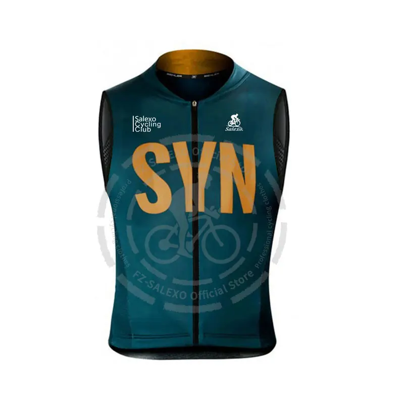SYN Cycling Vest Men 2025 Summer Sleeveless Windproof Vests Road Sleeveless Cycling Jersey Bicycle Sports Riding Windproof Vests