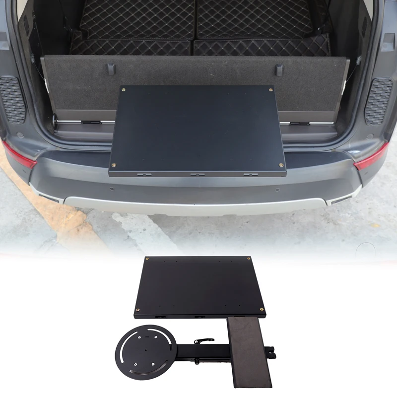 

Carbon steel + aluminum alloy Camping Table Portable Car Trunk Lock Latch Table Fit for Land Rover Discovery 5 LR5 2017+