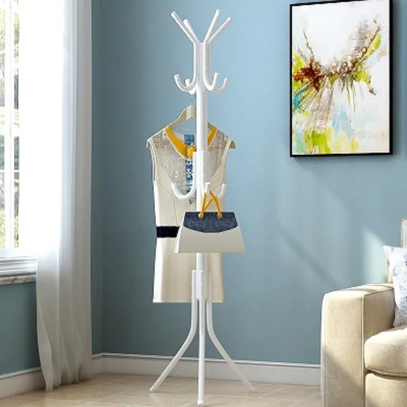 Heavy Duty Metal Floor Standing Clothes Hanger for Bedroom Dormitory Wardrobe Closet Minimalist Garment Rack