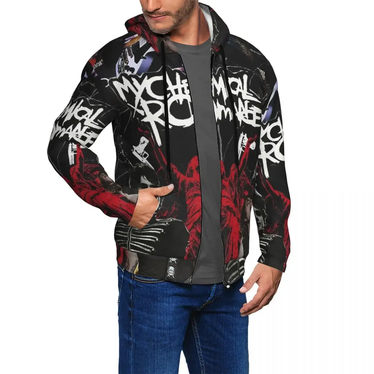 بلدي الكيميائية الرومانسية سستة هوديس الهيب هوب البلوز الخريف الشتاء الرجال النساء بلوزات طويلة الأكمام قمم