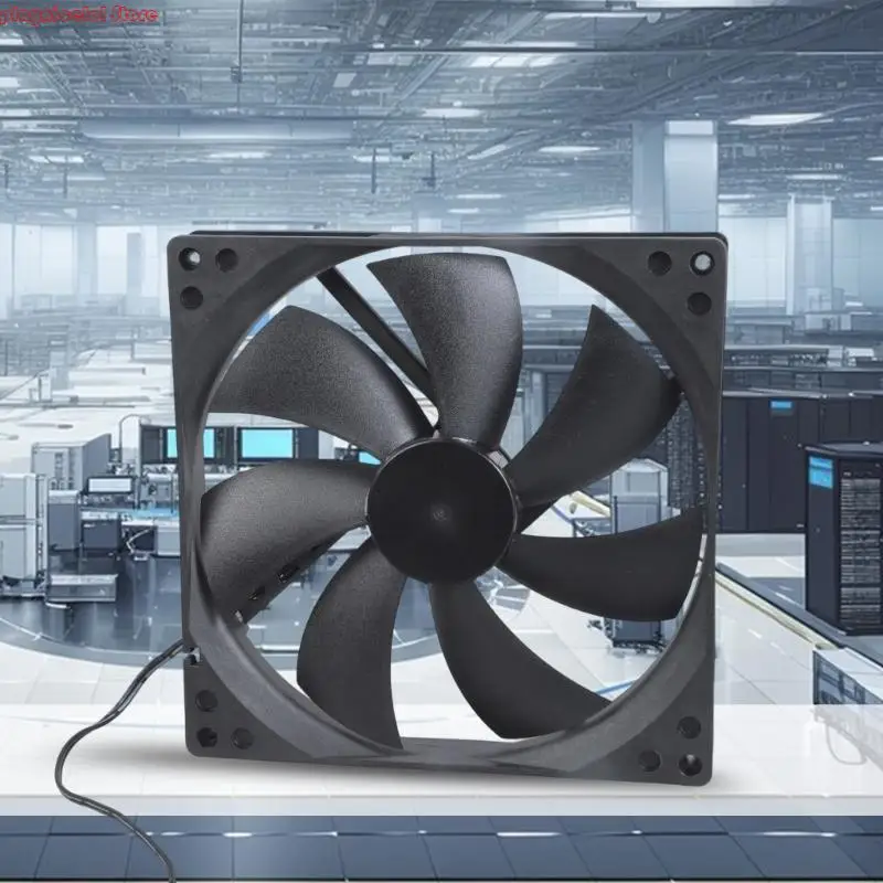 18025mm 12V Exhaust Fan With 5.5x2.1mm Connector 53CFM Quiet Operation For Networking Equipment And Home Ventilation