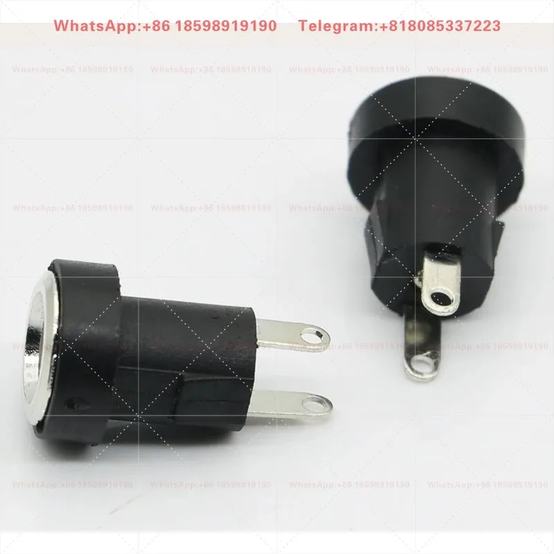 30PCS DC022BD Buckle DC Power Socket 5.5*2.1mm High Current Round Hole Female Connector