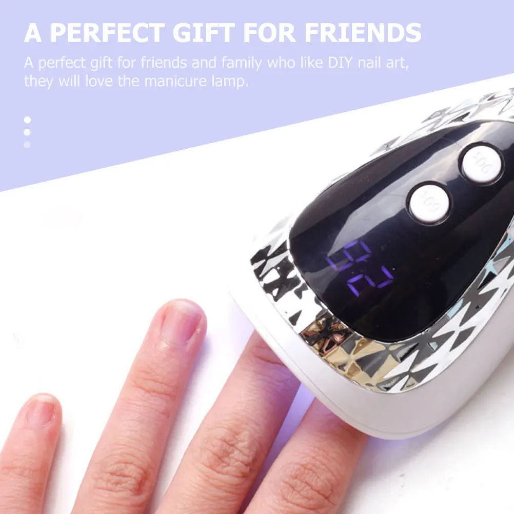 

1 set Mini Manicure Lamp Portable Led Nail Art Dryer Tool For Gel Drying Handheld Uv Light Small Nail Salon Supply Quick-Dry