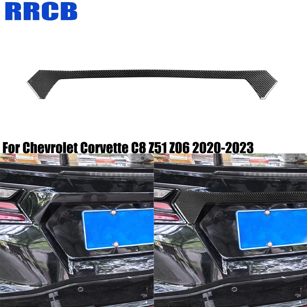 

For Chevrolet Corvette C8 Z51 Z06 2020-2025 Car Accessories Carbon Fiber Trunk Decorative Strip Exterior Cover Sticker Auto Trim