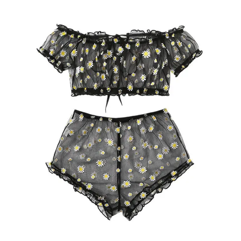 Pure Color Lace-Up One-oulder Bikini Swimwear ter Ne Seven-Sve  Collar Tee-Piece Set for Women 8-25 Years Old view 5