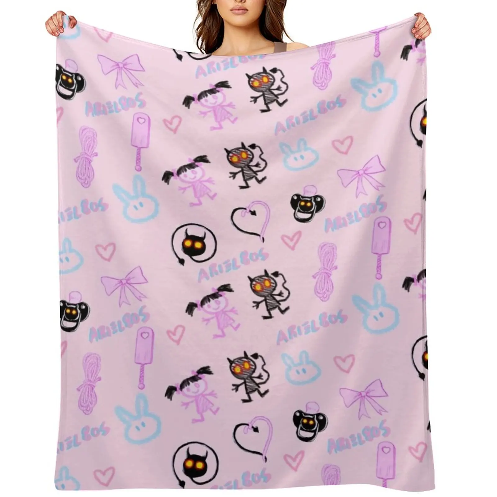 

DD & LG Pink Throw Blanket Luxury Bed linens Bed Luxury Thicken Blankets