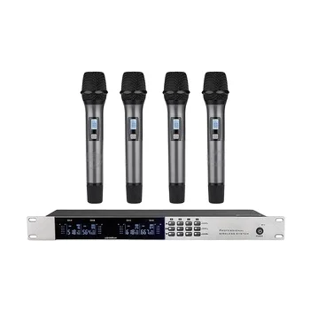 

ACT646/V31 Wireless Microphones , 4CH UHF Wireless Microphone, 4 Handheld