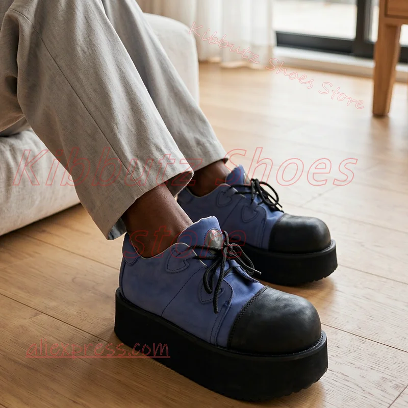 Platform Shoes Lace Up Punk Shoes Thick Sole High Top Sneaker Alternative Footwear Streetwear Grunge Gothic Y2K Unisex Shoes New