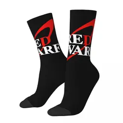 Calzino con Logo nano rosso a compressione pazza per uomo Harajuku Red Dwarf Quality Pattern Crew Sock novità