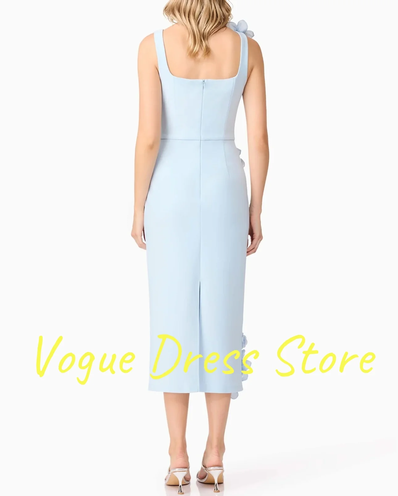 CustomizedvCustomized 고품질 저지 3D 꽃 크리스탈 진주 이브닝 드레스 섹시한 민소매 연예인 가운 맞춤 제작