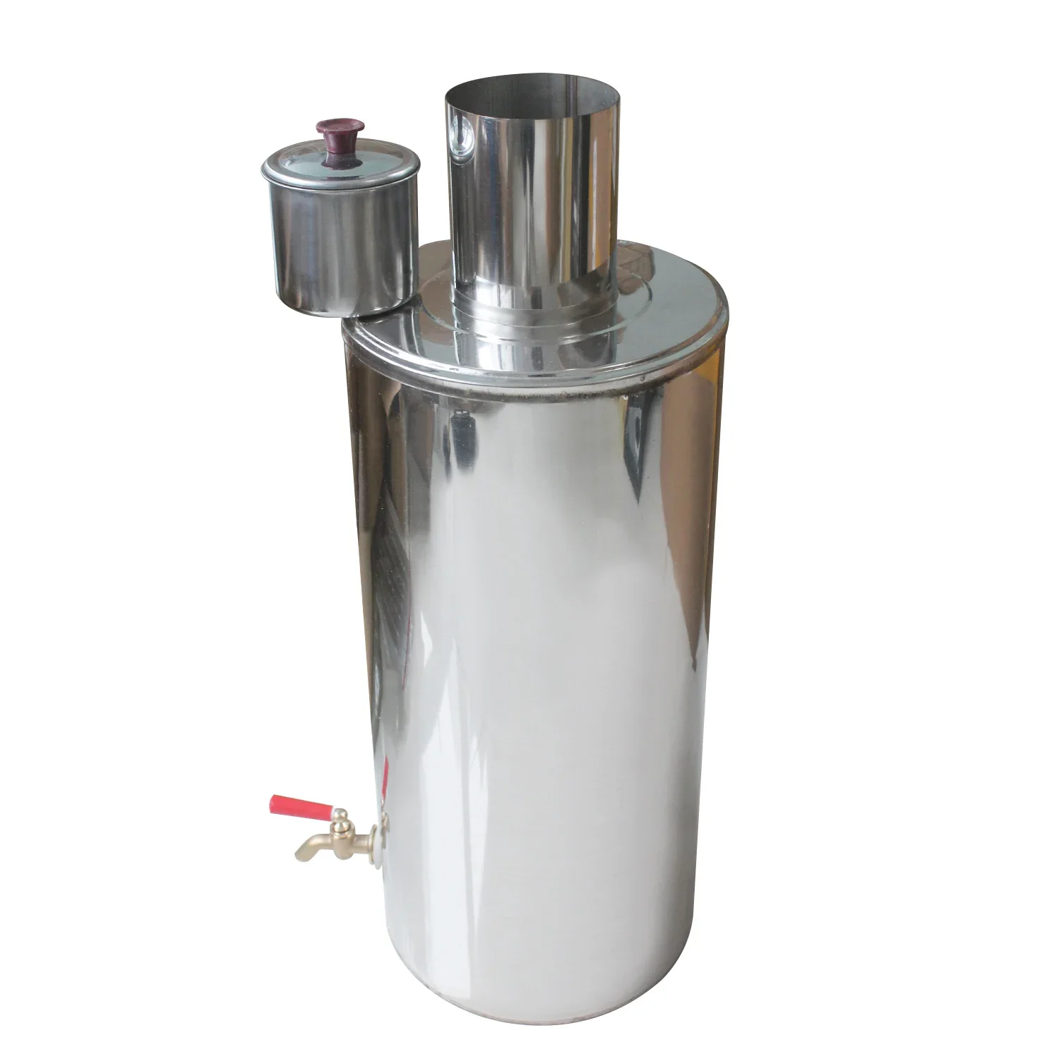 1PC household water heater chimney water kettle universal heating furnace wood stove hot water heater stainless steel tank