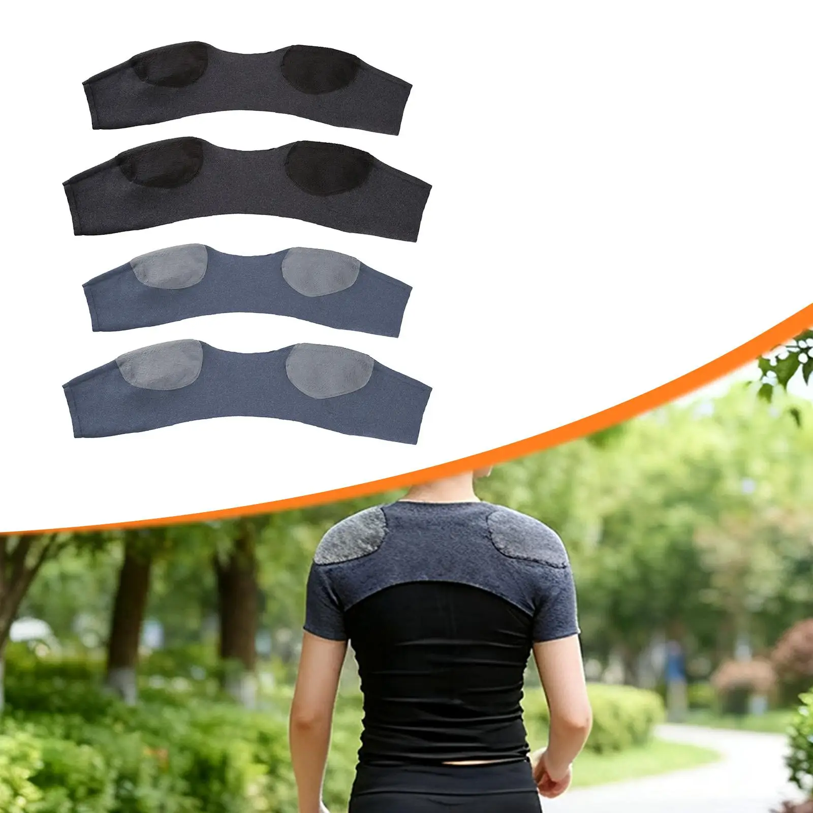 

Double Shoulder Brace Warmer Compression Sleeve Wrap Shoulder Strap Brace Support for Outdoor Lifting Sports