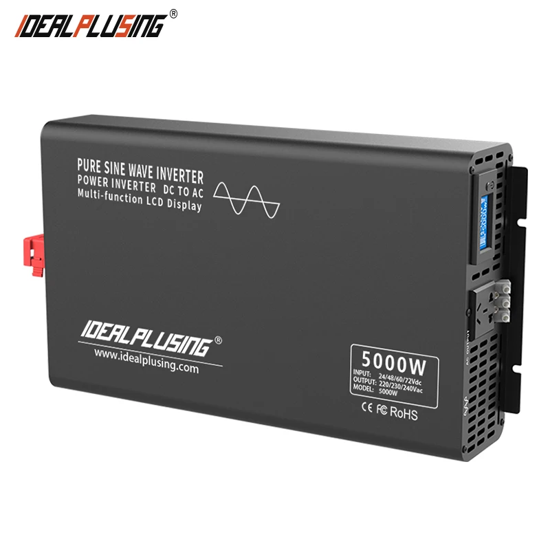 

5000W Modified Sine Wave Inverter 12V to 110V 220V Voltage Converter LCD Display Car Power Inverter