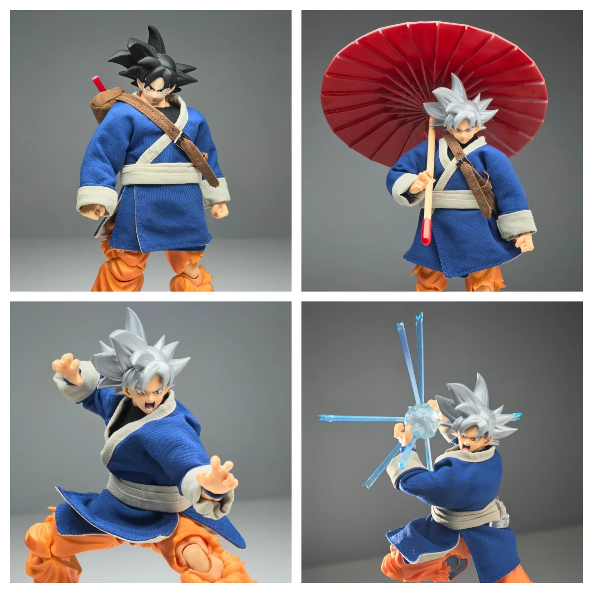 

DRAGON BALL Shf Tenkaichi Budokai Goku Hold An Umbrella Cloak Handmade Cloak Martial Arts Attire Crossbody Bag Anime Aciont Toy