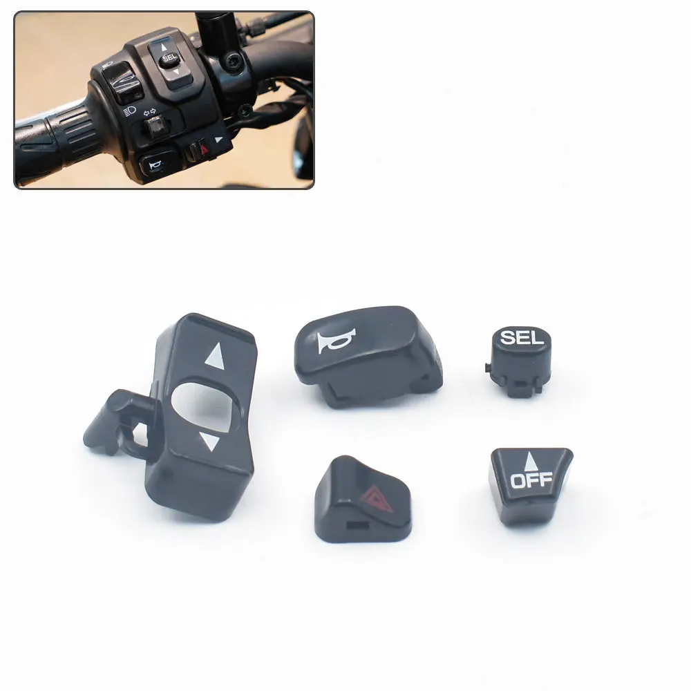 

For Kawasaki Z900 ZX-4RR Double Flash Switch Button, Left Hand Horn, Turn Signal, Headlight Switch Button