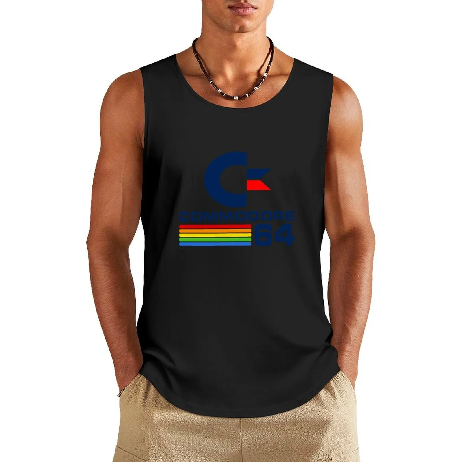 Commodore 64 Tank Top t-shirts man sleeveless Men's t-shirts sleeveless shirt man