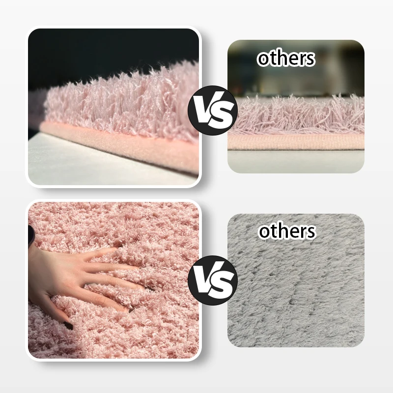 Large Size Rugs Mat,Extra Soft Comfortable Bath Rugs,Non-Slip,Water Absorbent Bathroom Floor Mats,Shaggy Rugs for Shower Bathtub