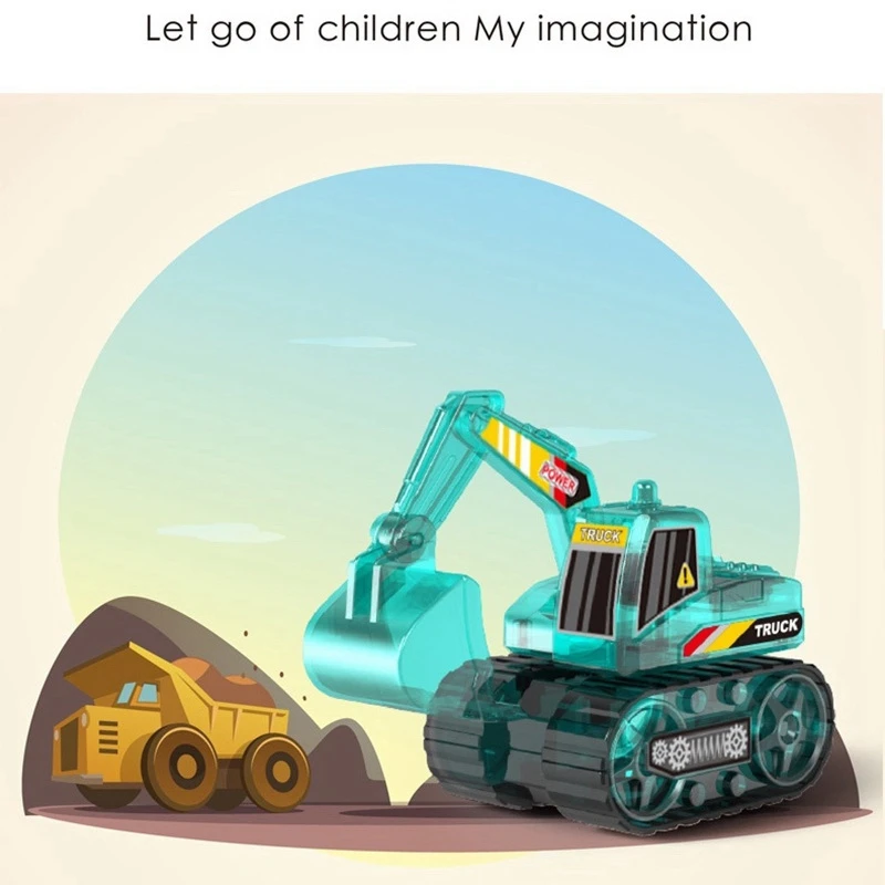 Bulldozer de juguete Solar para niños, C