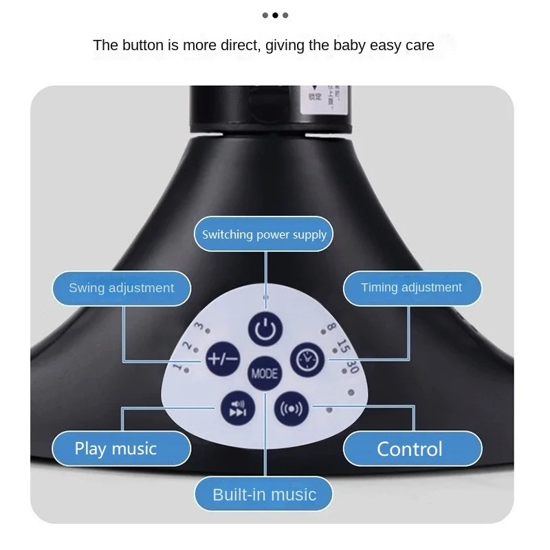 LazyChild-mecedora eléctrica inteligente para bebé, Sillón relajante multifuncional, artefacto para bebé