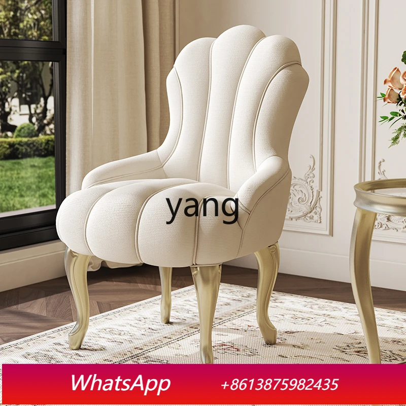 

LTT light luxury balcony leisure chair single sofa lazy living room fabric leisure chair